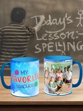 Teachers Day Blue Mug